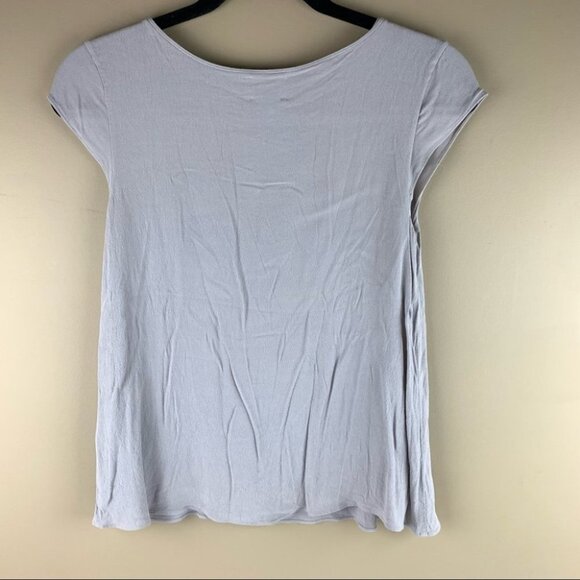 Aritzia Wilfred  Free Grey Short Sleeve Scoop Neck T-shirt - Picture 2 of 8